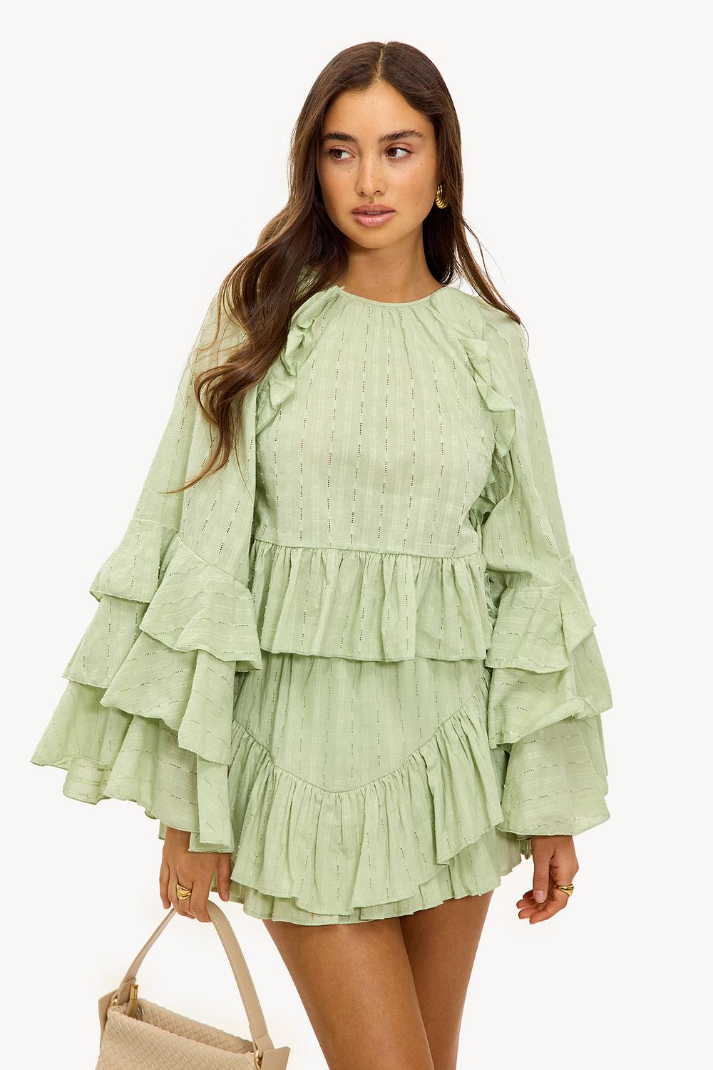 Green skirt