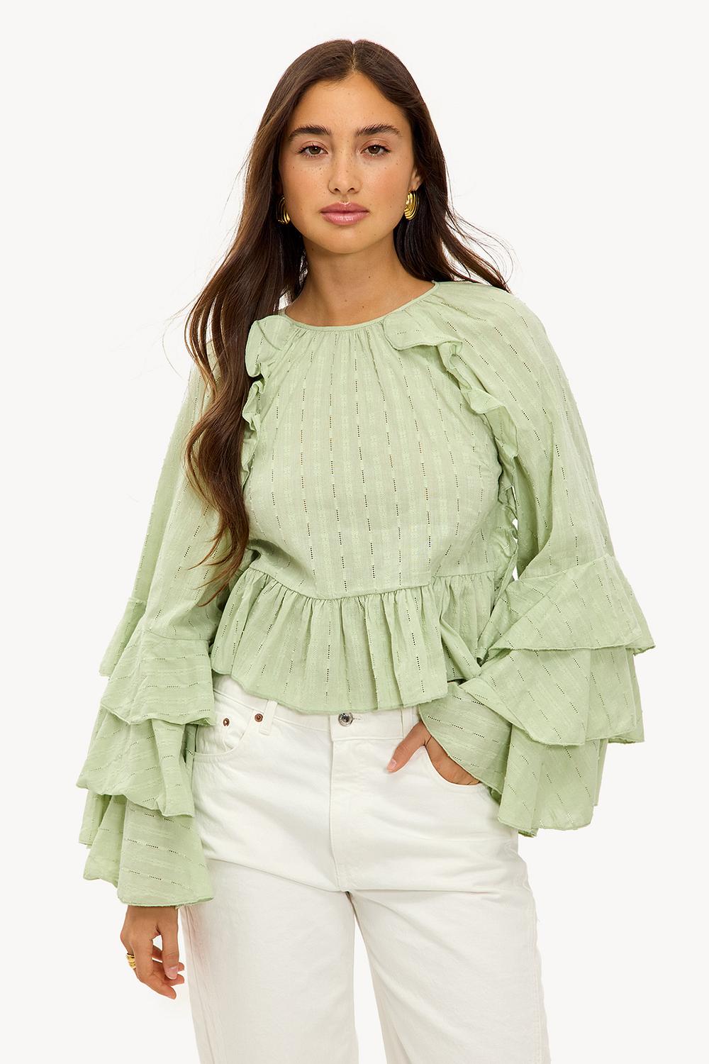 Groene blouse