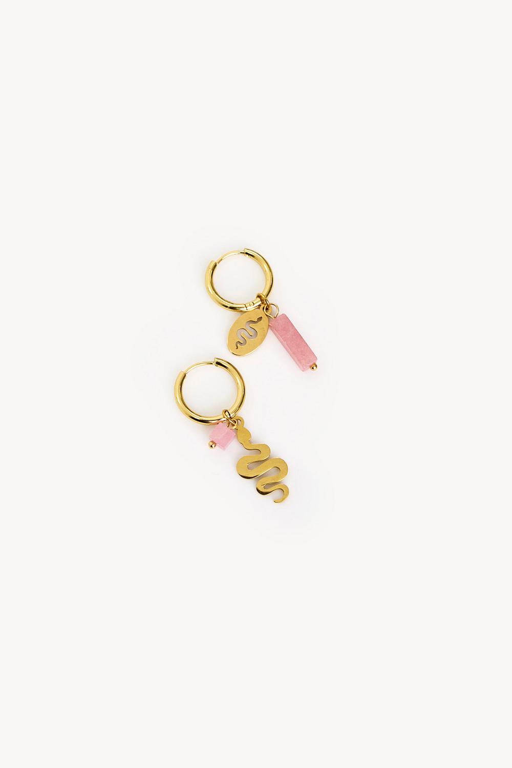 Pendientes de oro con serpientes