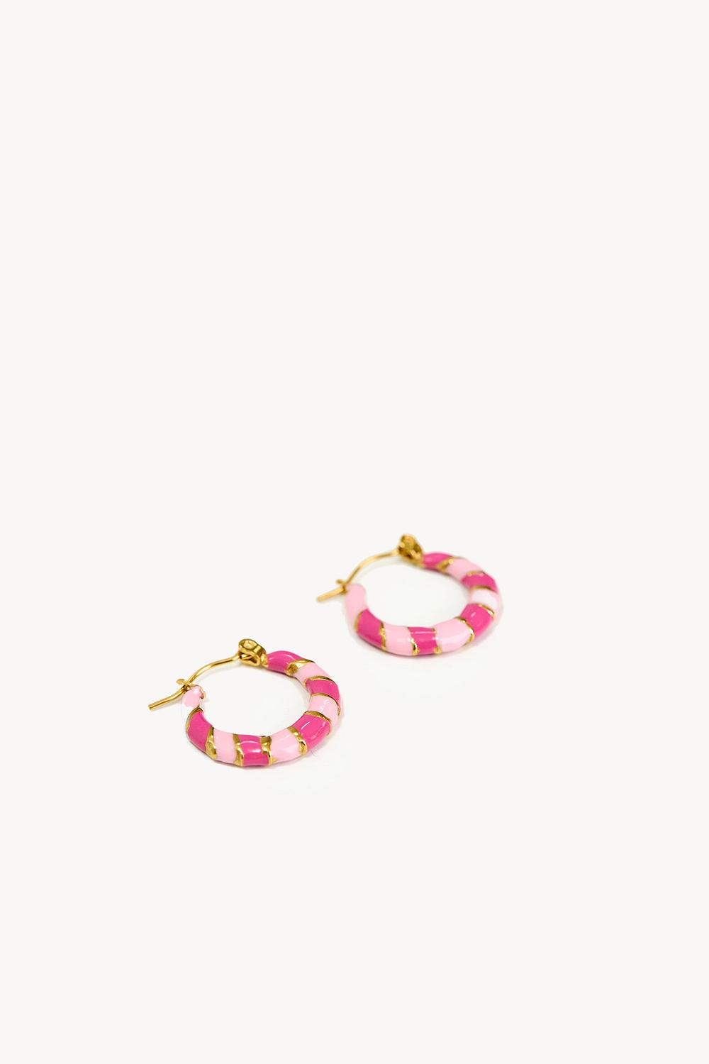 Boucles d'oreilles mauves