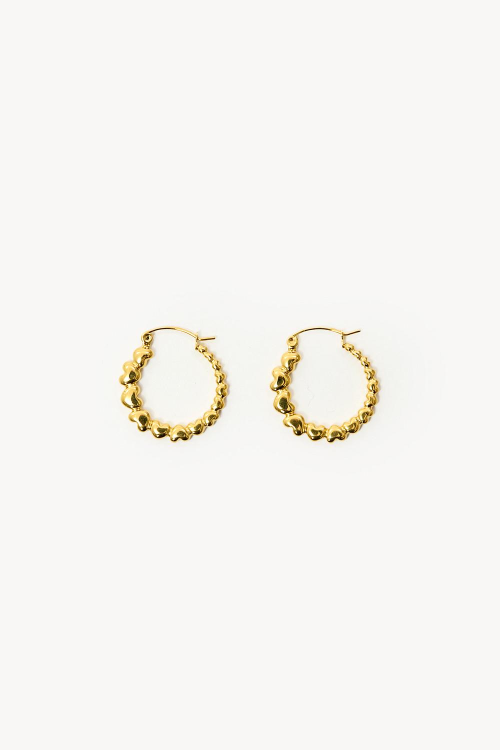 Gold earrings