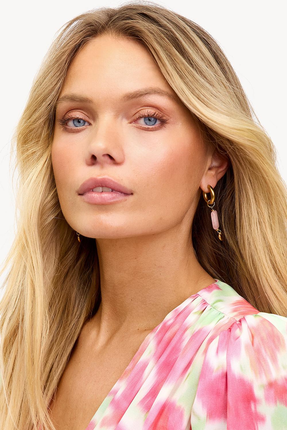 Pink earrings