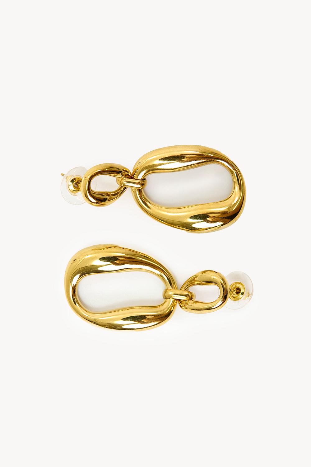 Gold earrings