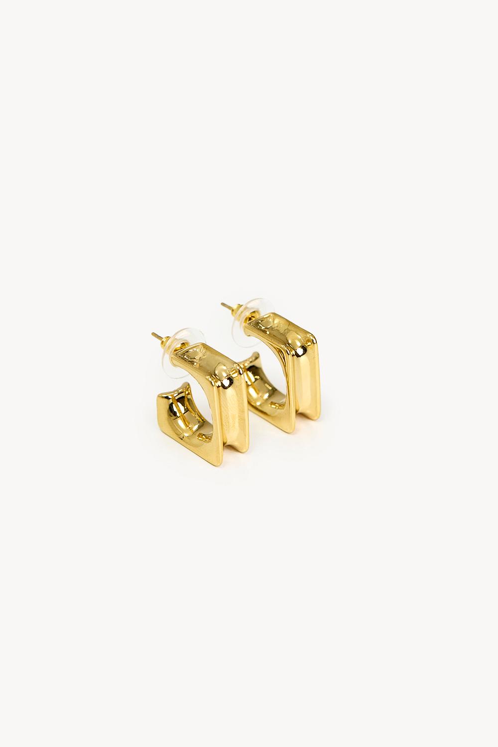 Gold earrings