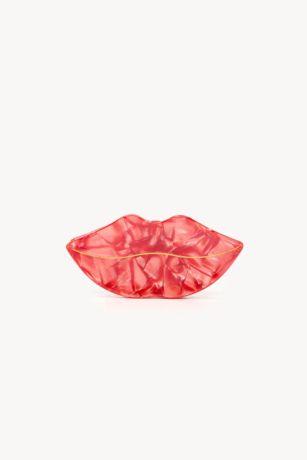 Pinza de pelo roja