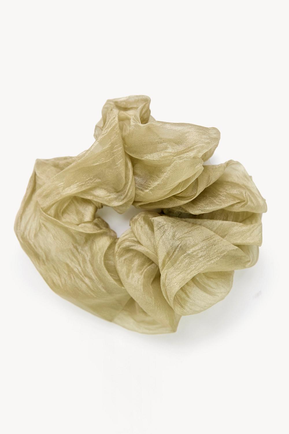 Groene scrunchie