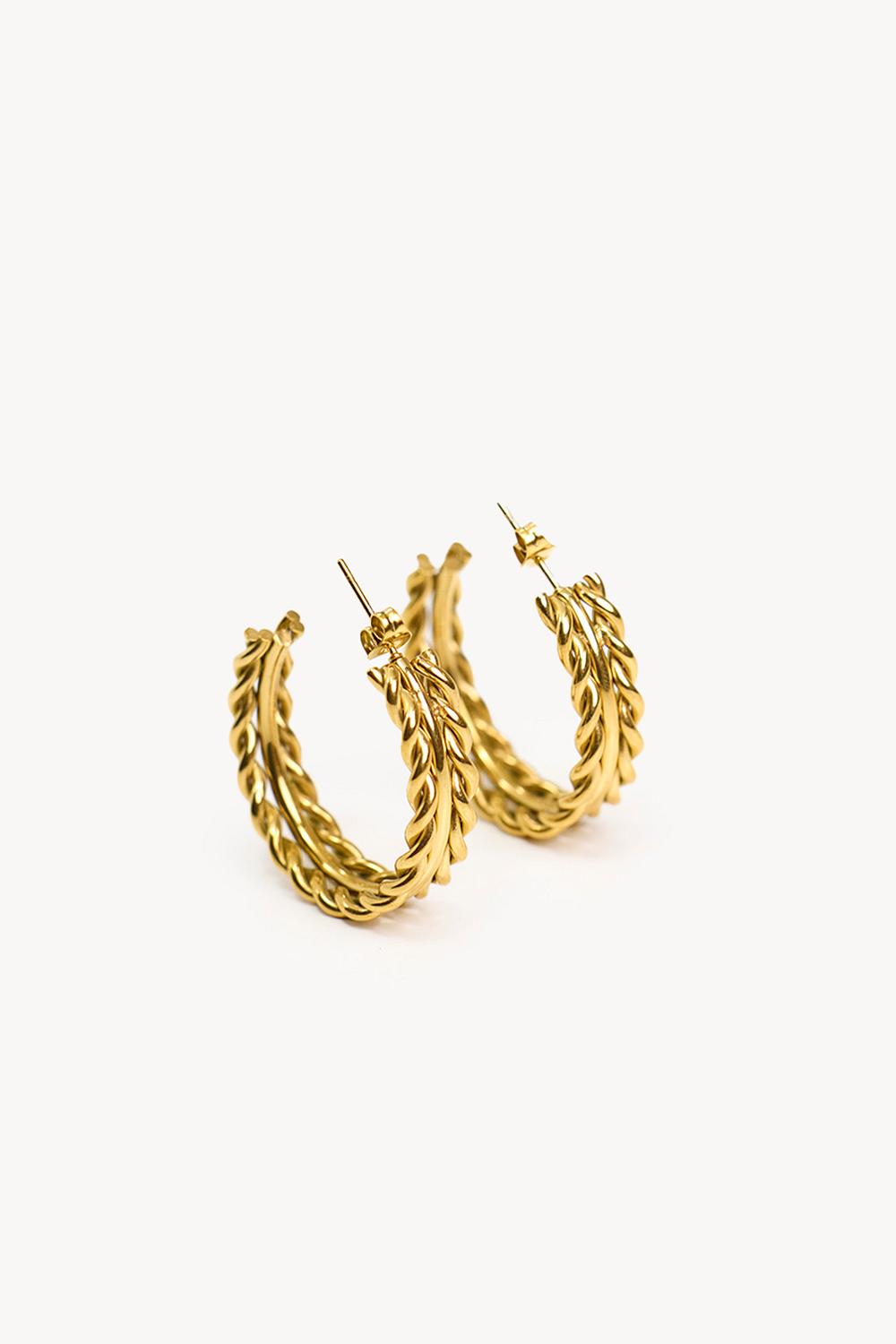 Boucles d'oreilles or