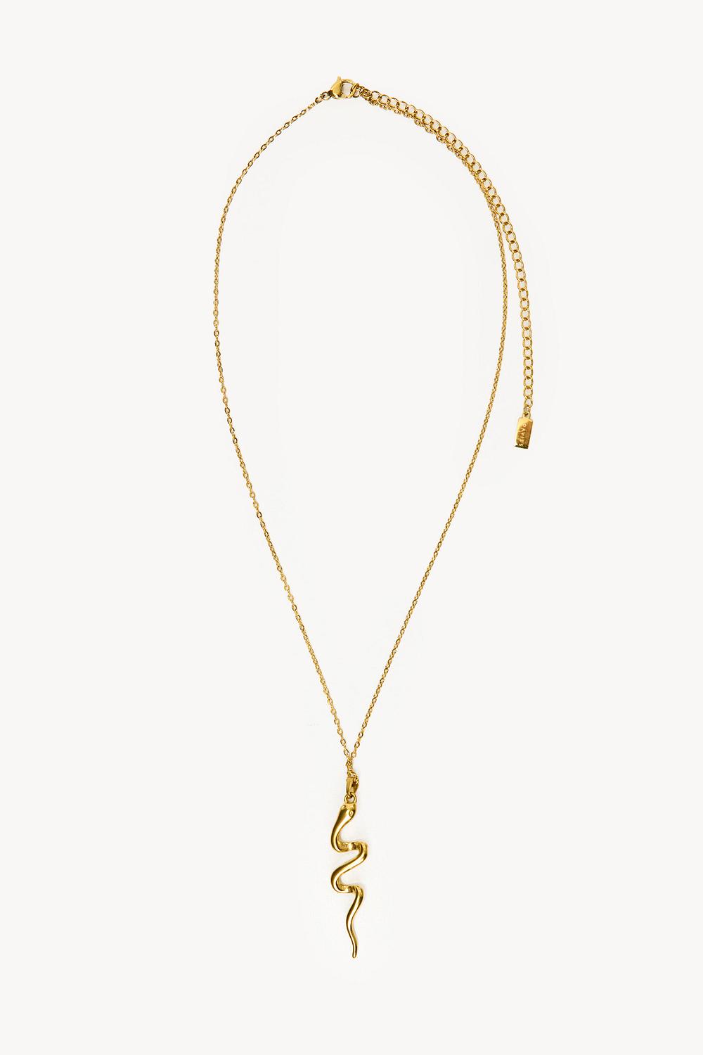Collier en or avec serpent