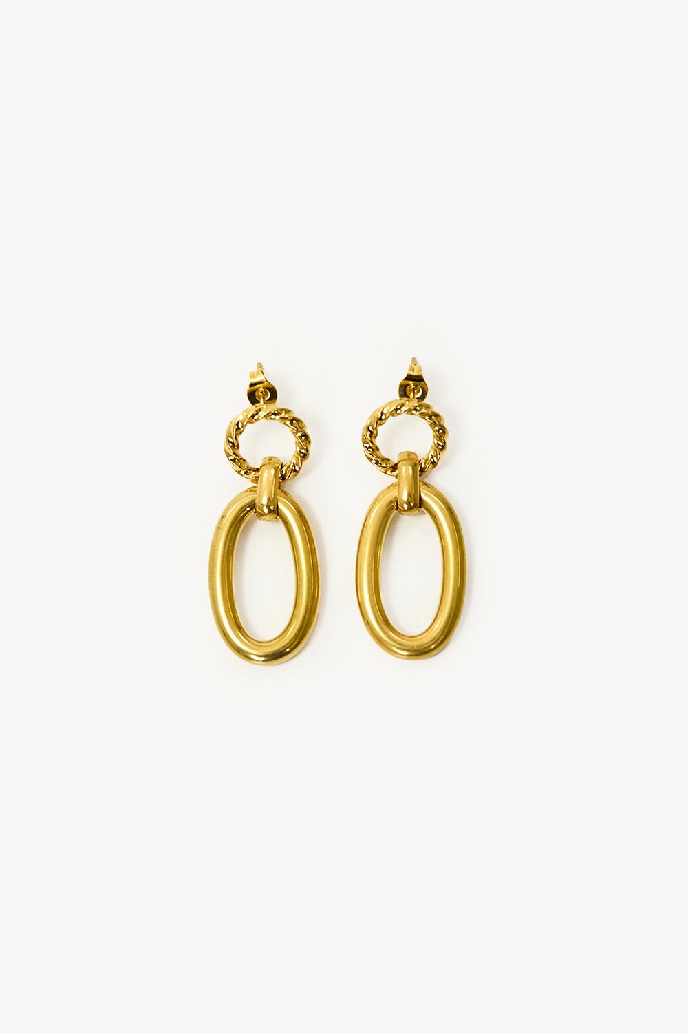 Boucles d'oreilles dorées