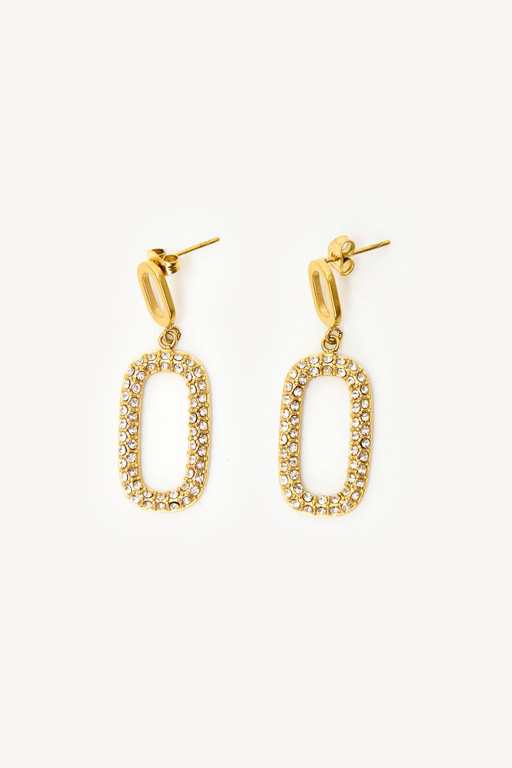 Pendientes de oro con brillantes