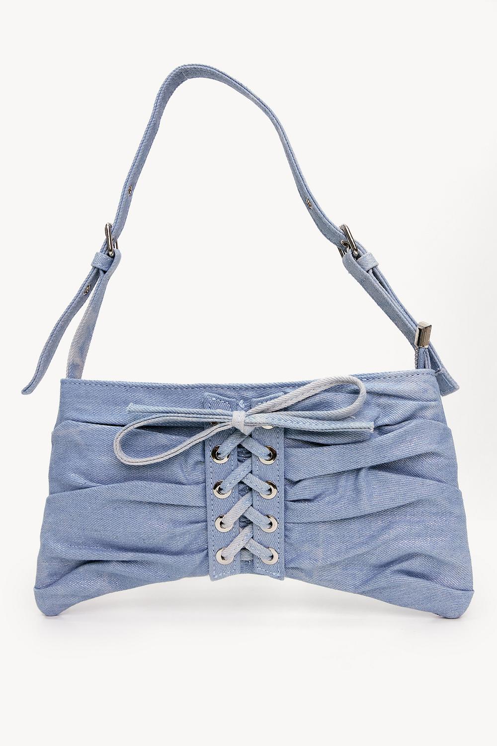 Licht blauwe tas