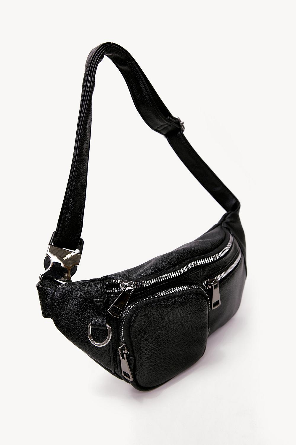 Black waist bag