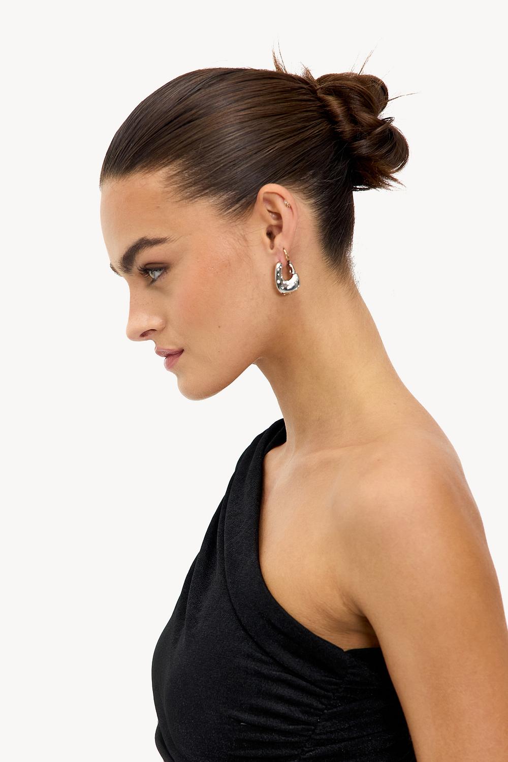 Boucles d'oreilles argentées