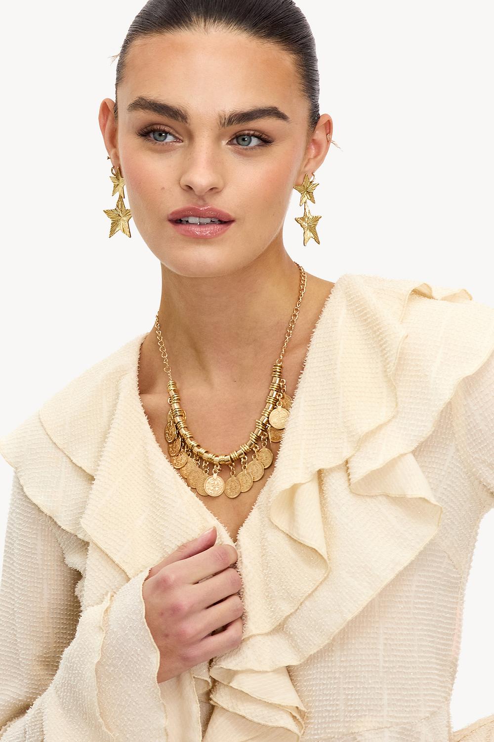 Rosegouden ketting