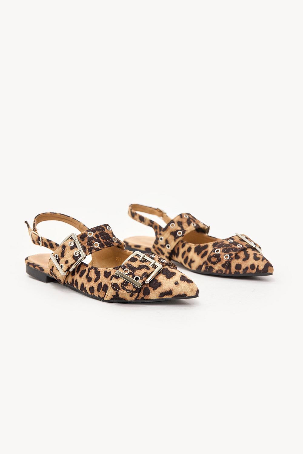 Mocassins à imprimé léopard