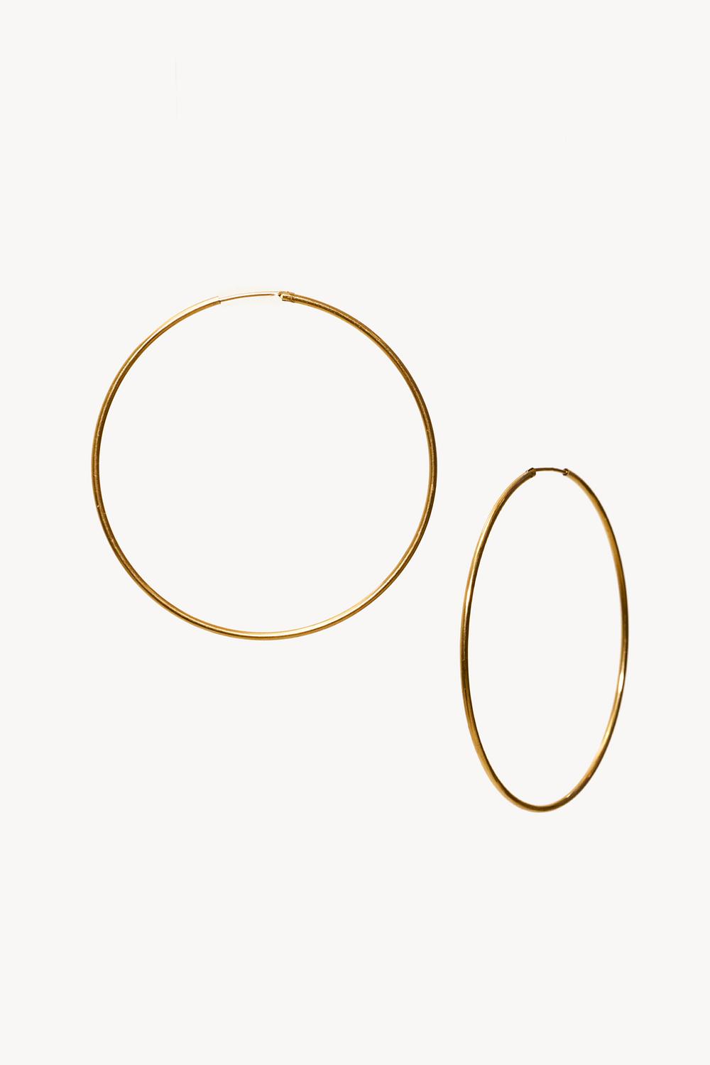 Gold earrings
