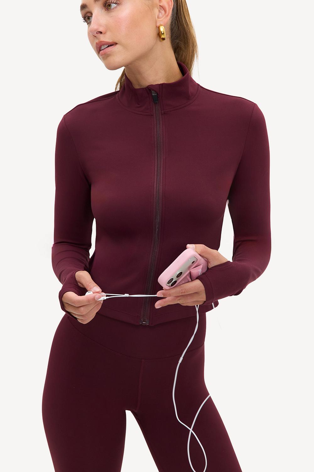 Veste de sport bordeaux