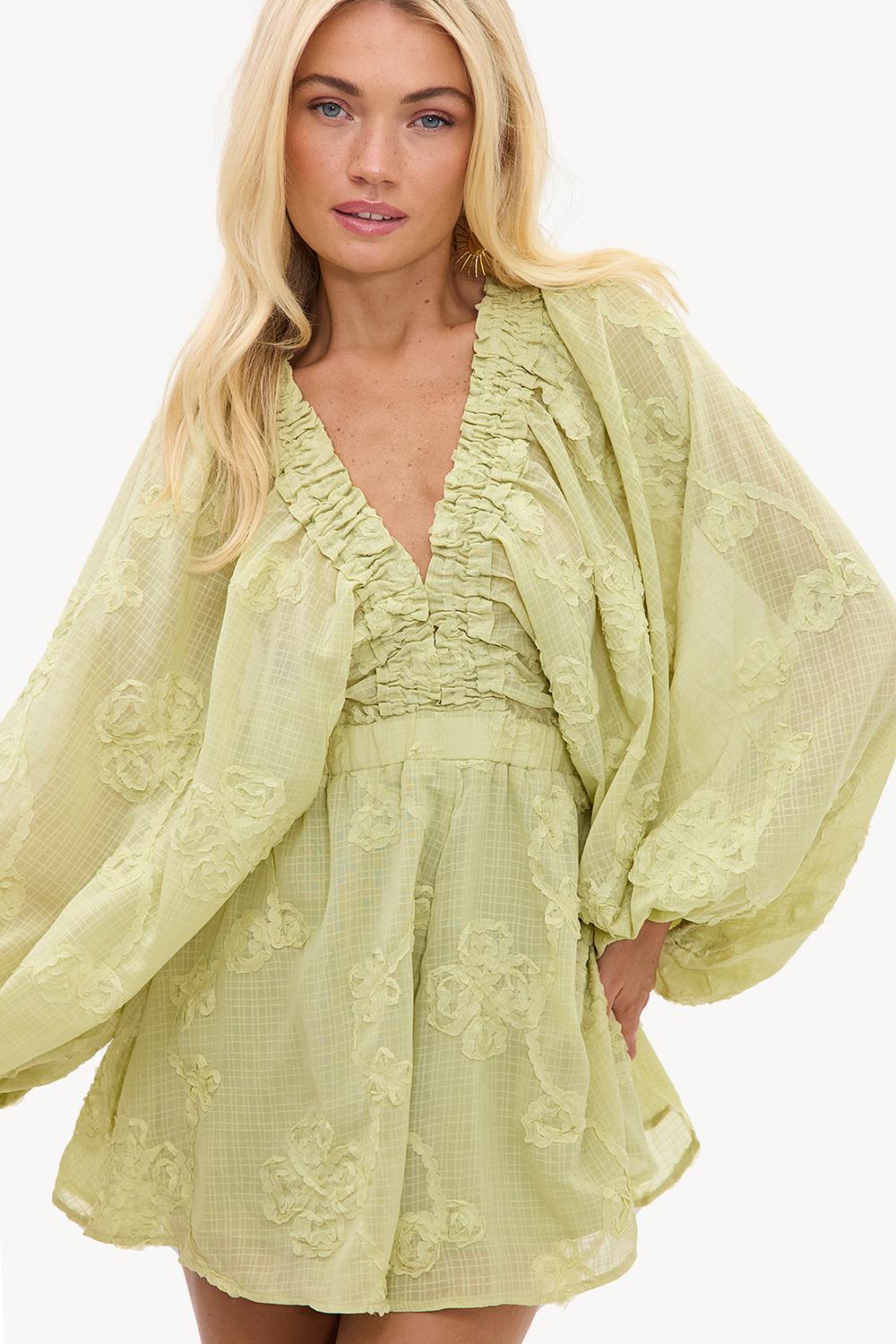 Green playsuit