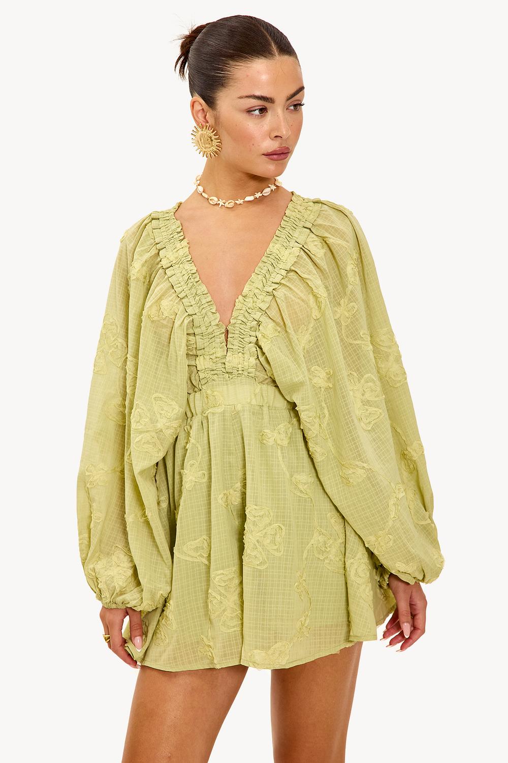 Groene playsuit