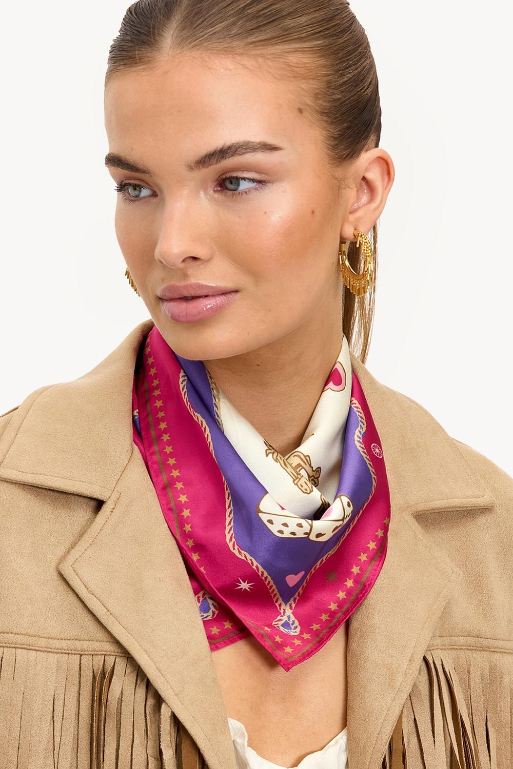 Purple scarf