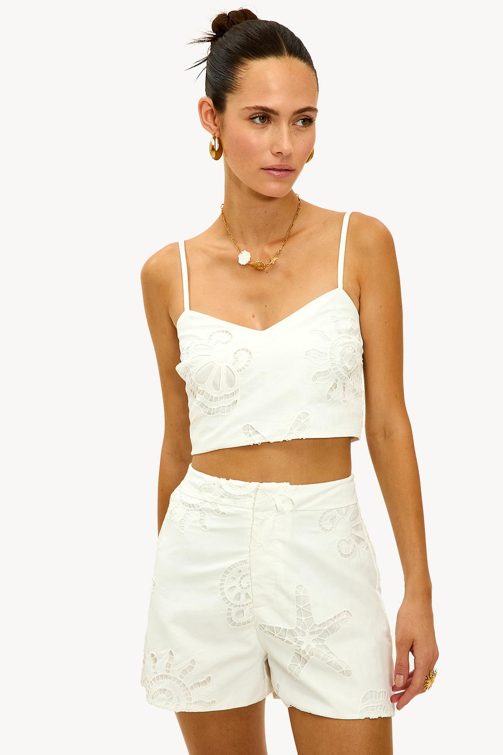 Pantalones cortos blancos