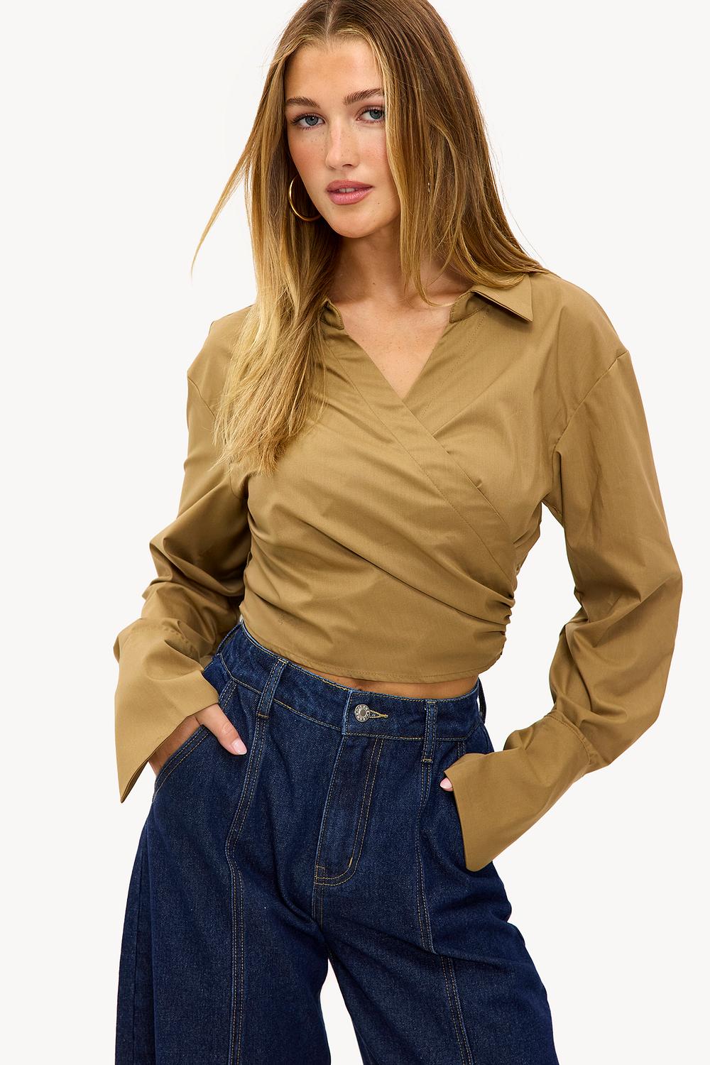 Bruine blouse