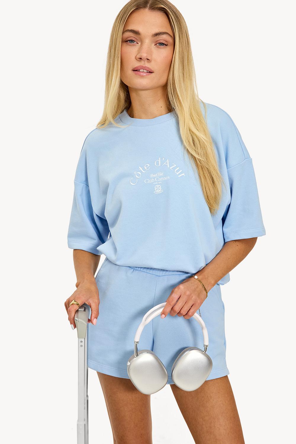 Camisa azul claro