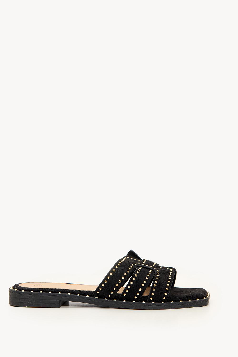 Black flip flops