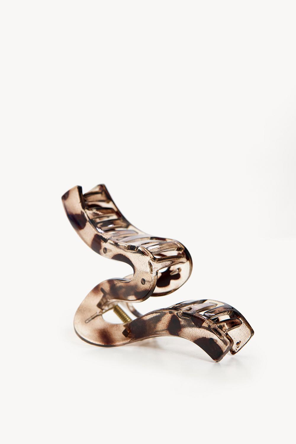 Brown hair clip