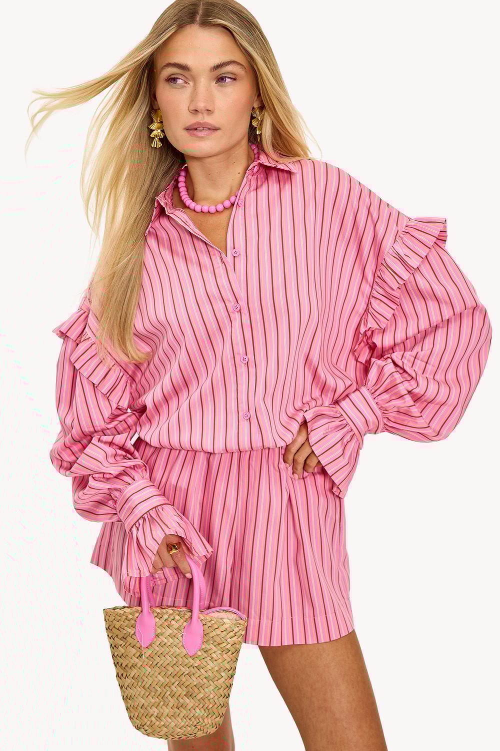 Dark pink blouse