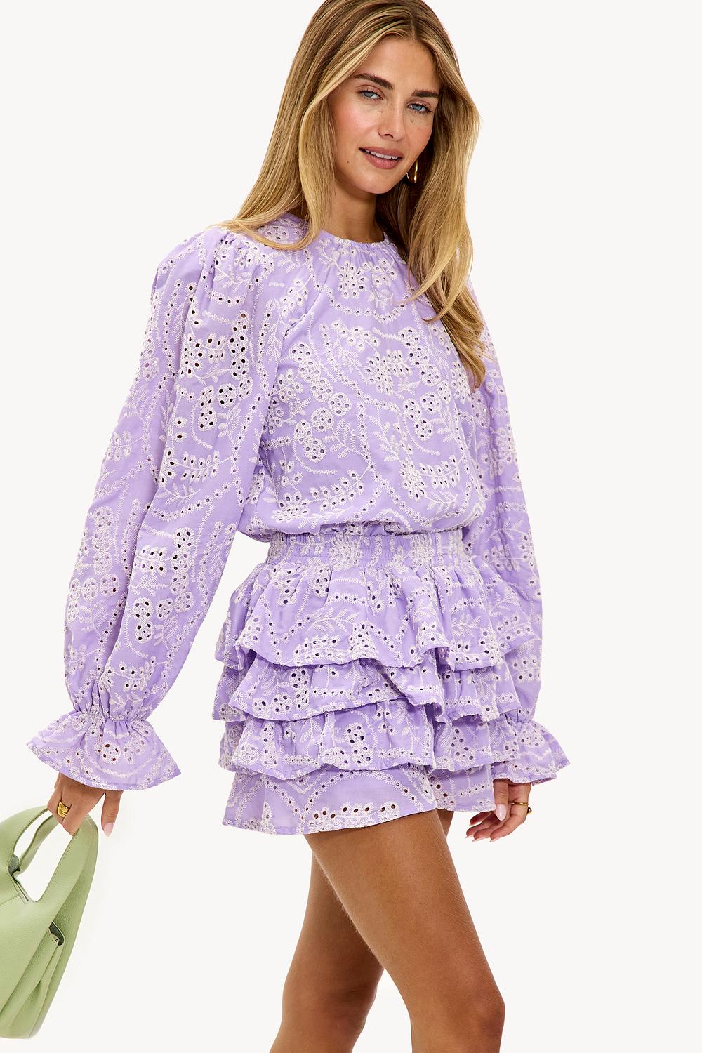 Paarse blouse