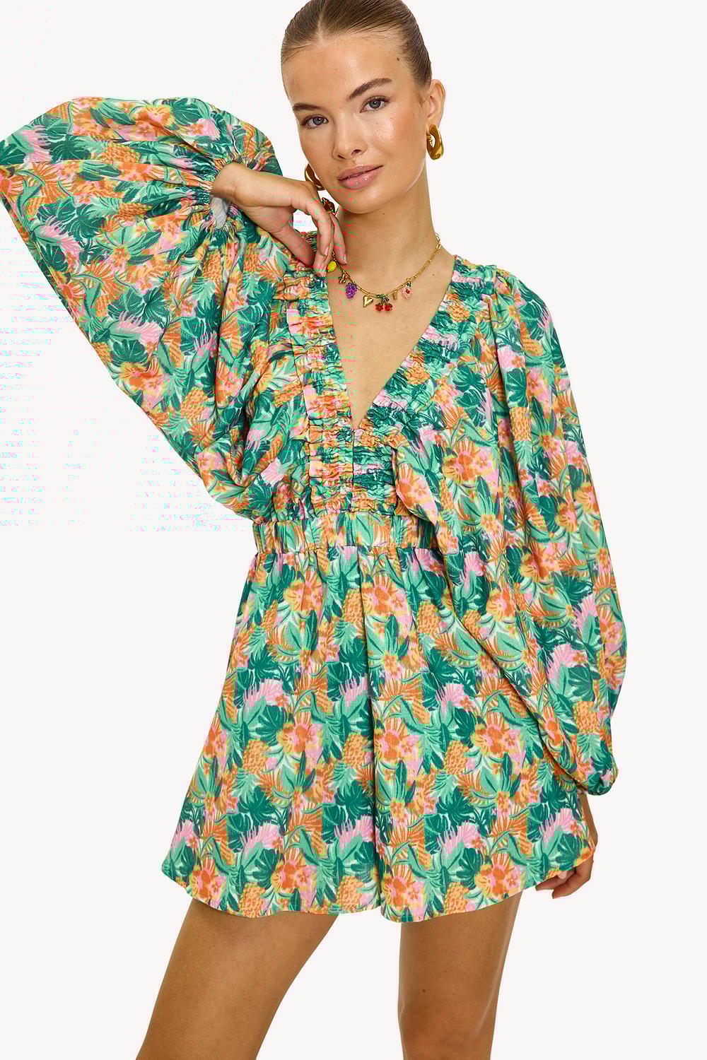 Groene playsuit