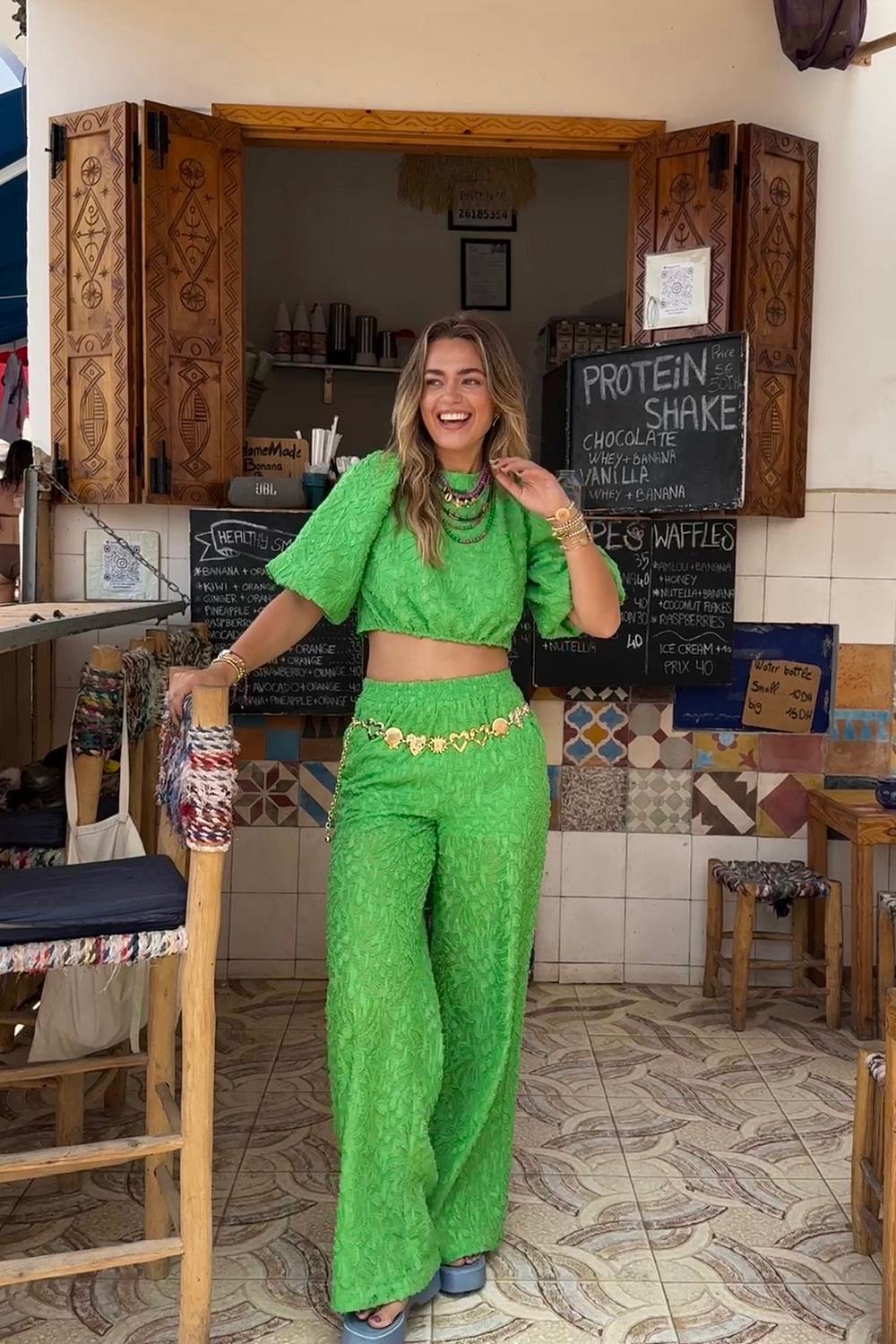 Green pants