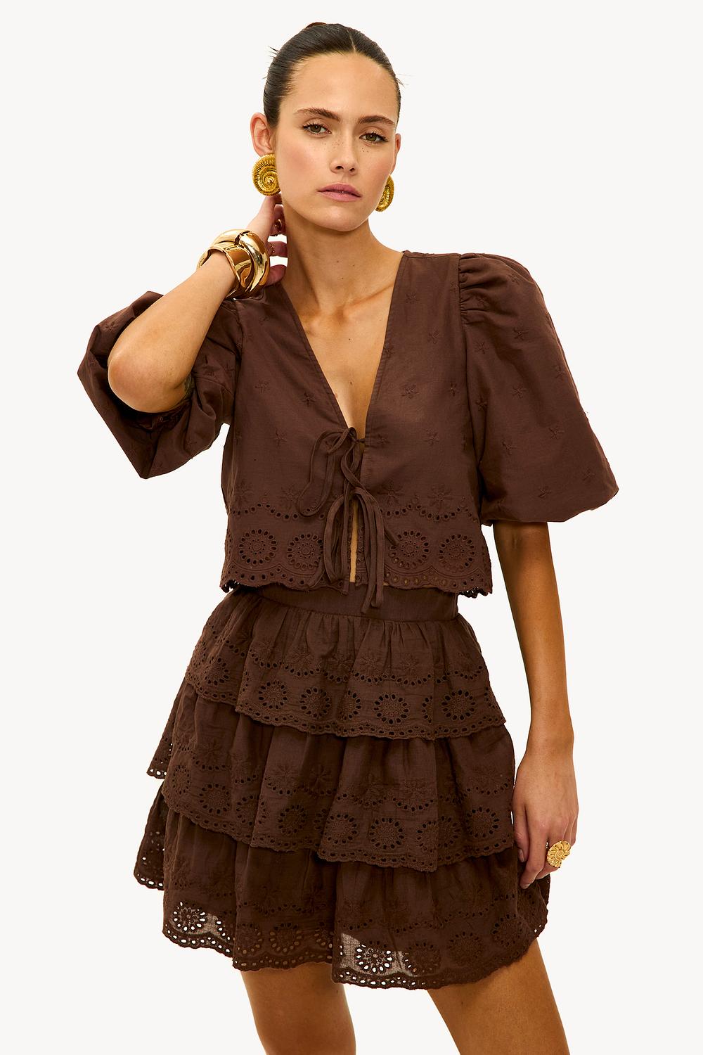 Brown skirt