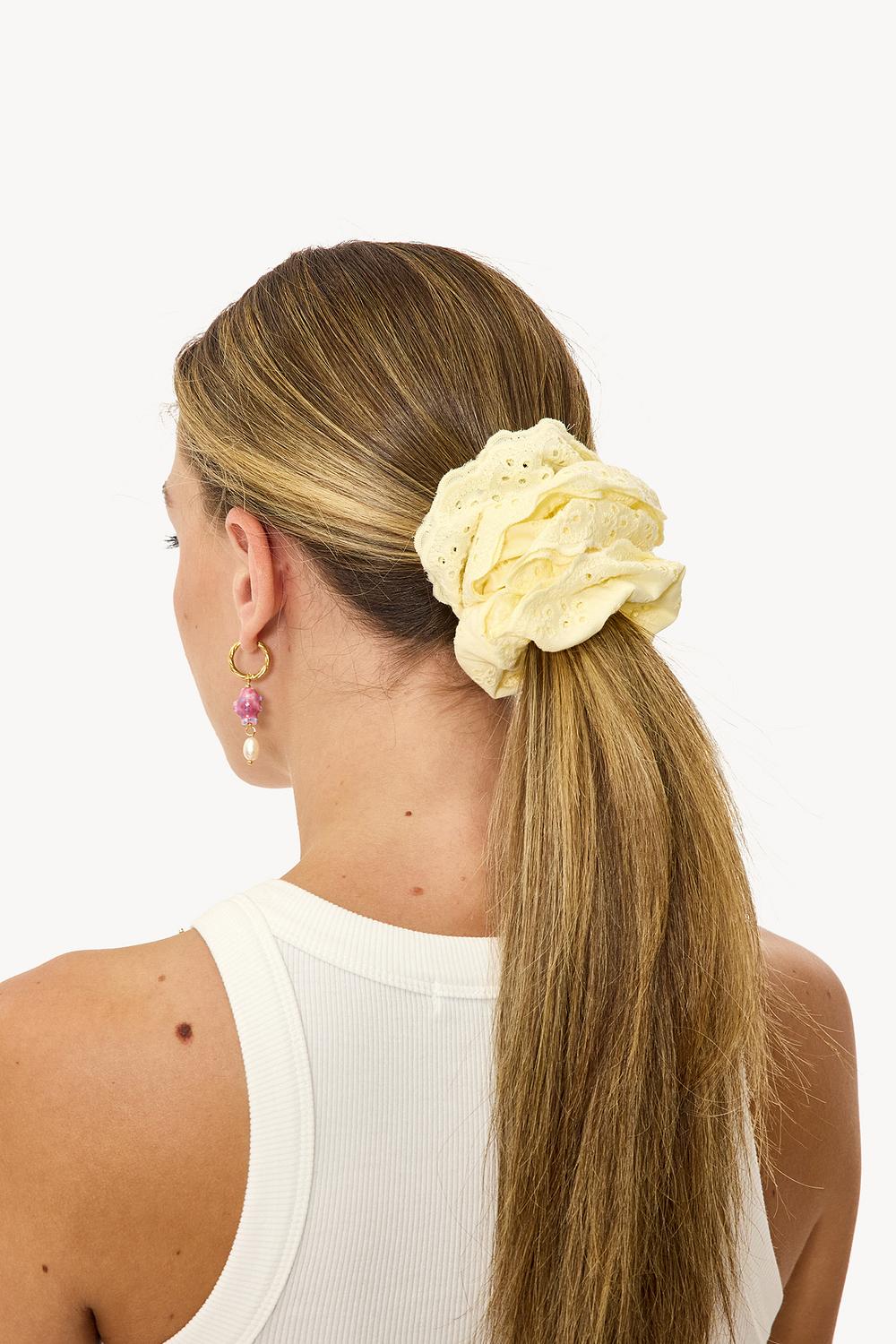 Off white scrunchie