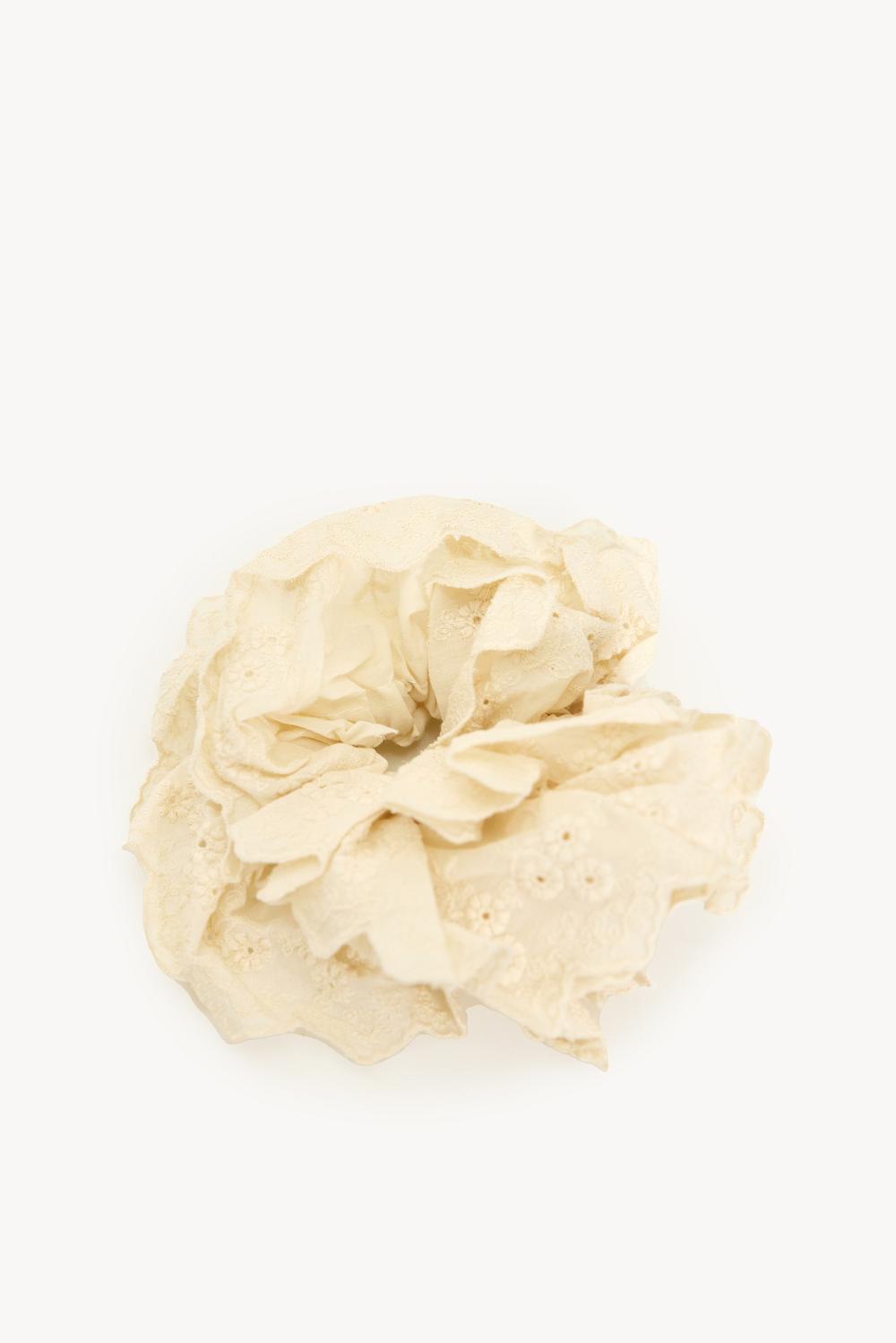White scrunchie