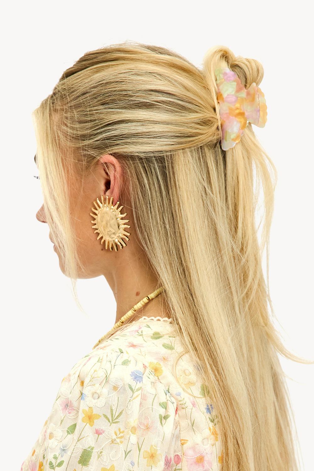 Barrette rose pâle