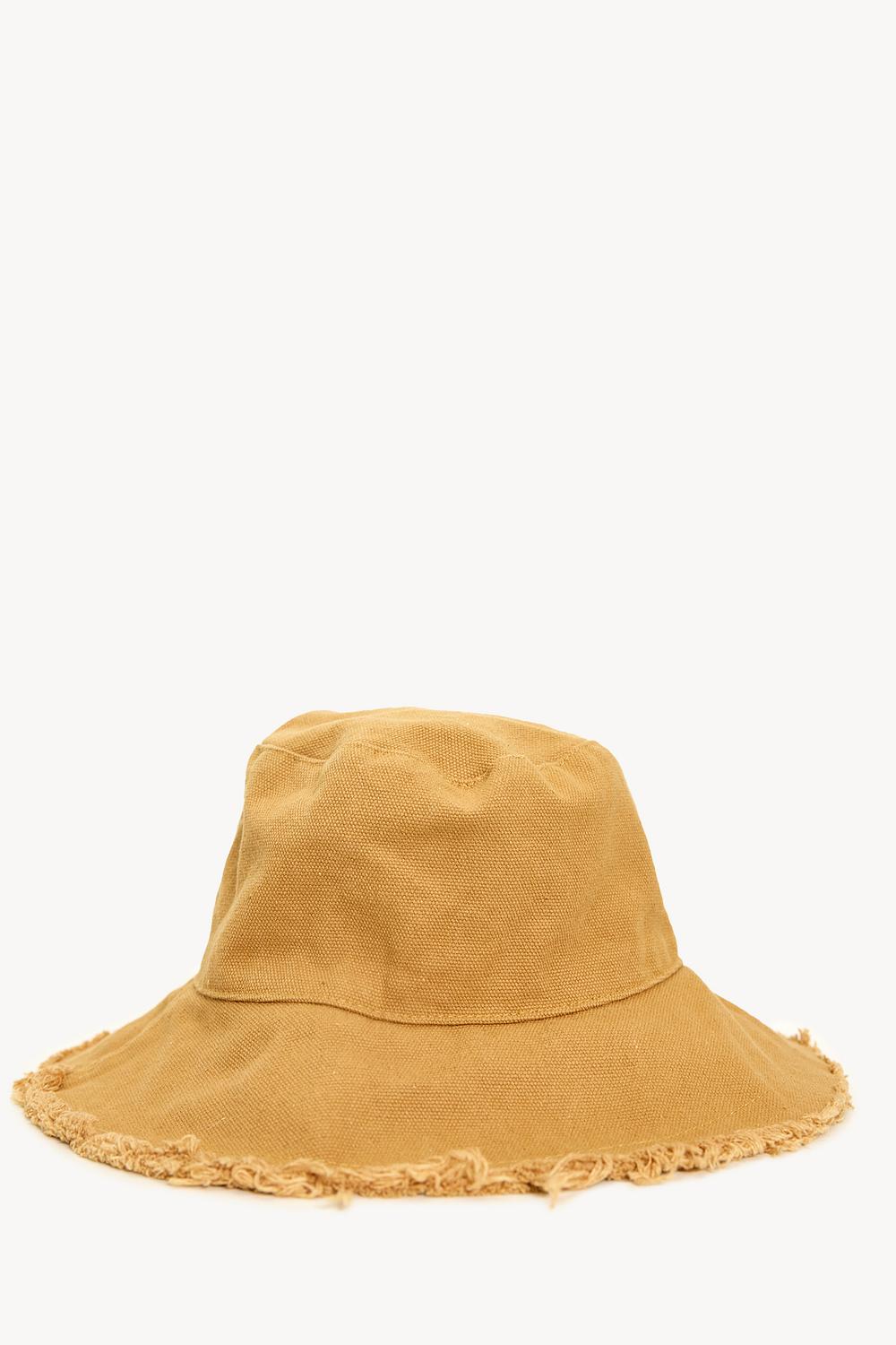 Bruine bucket hat