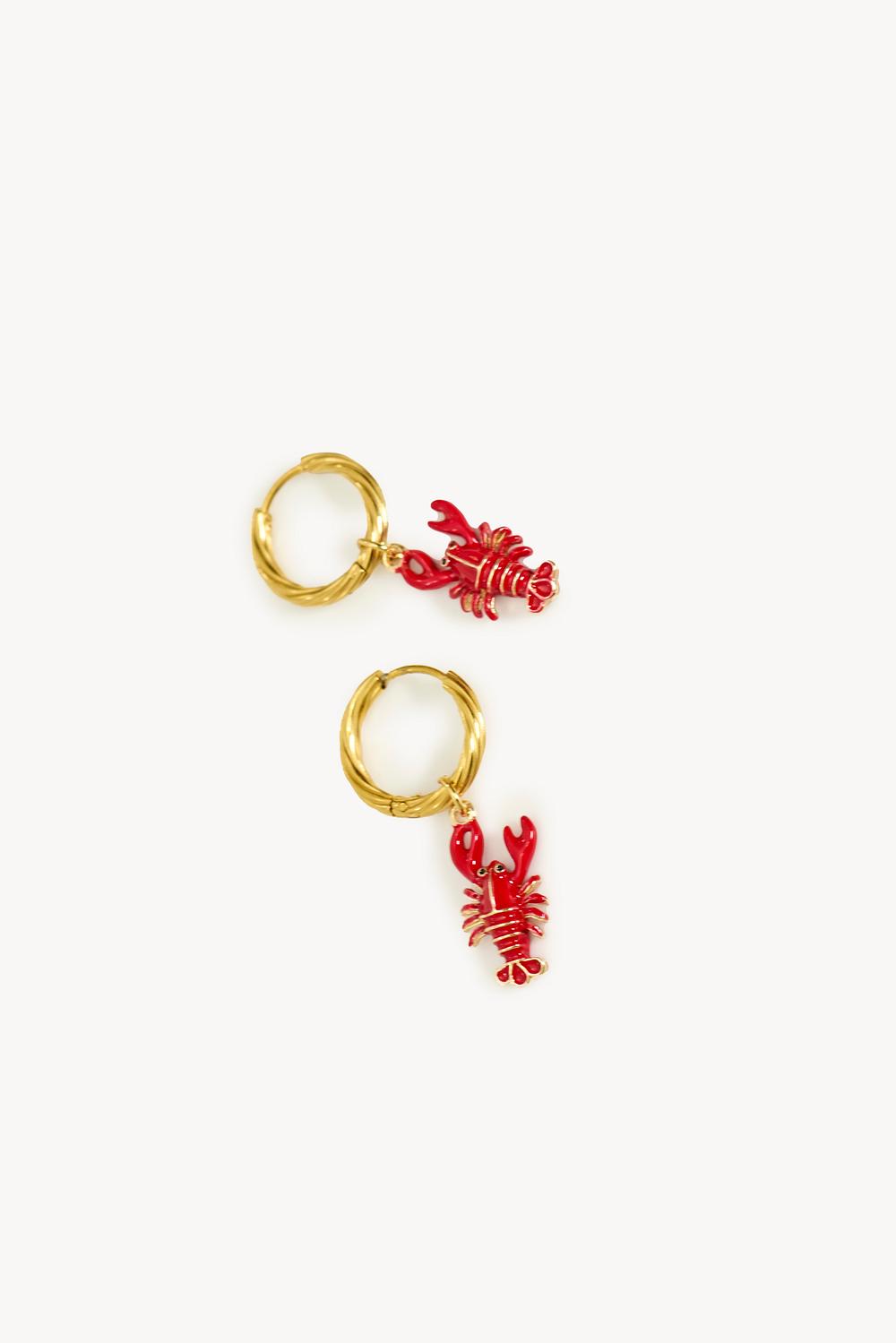 Pendientes dorados con colgante