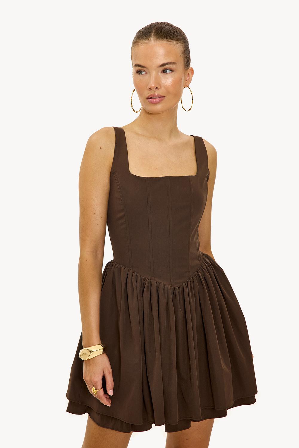 Dark brown dress