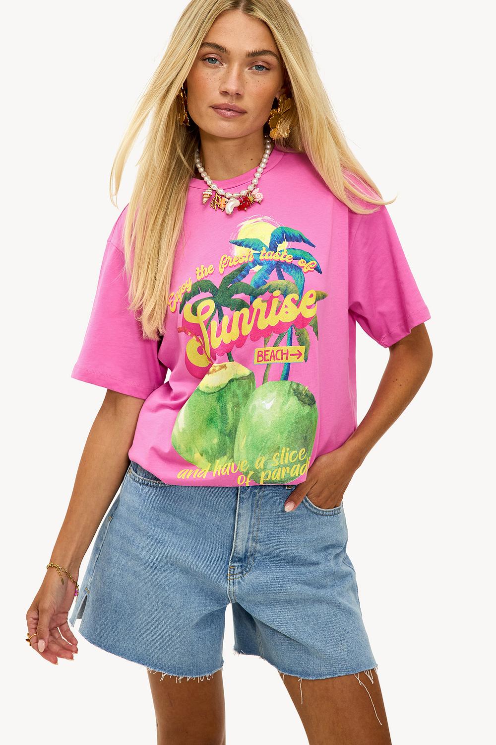 Roze it-shirt