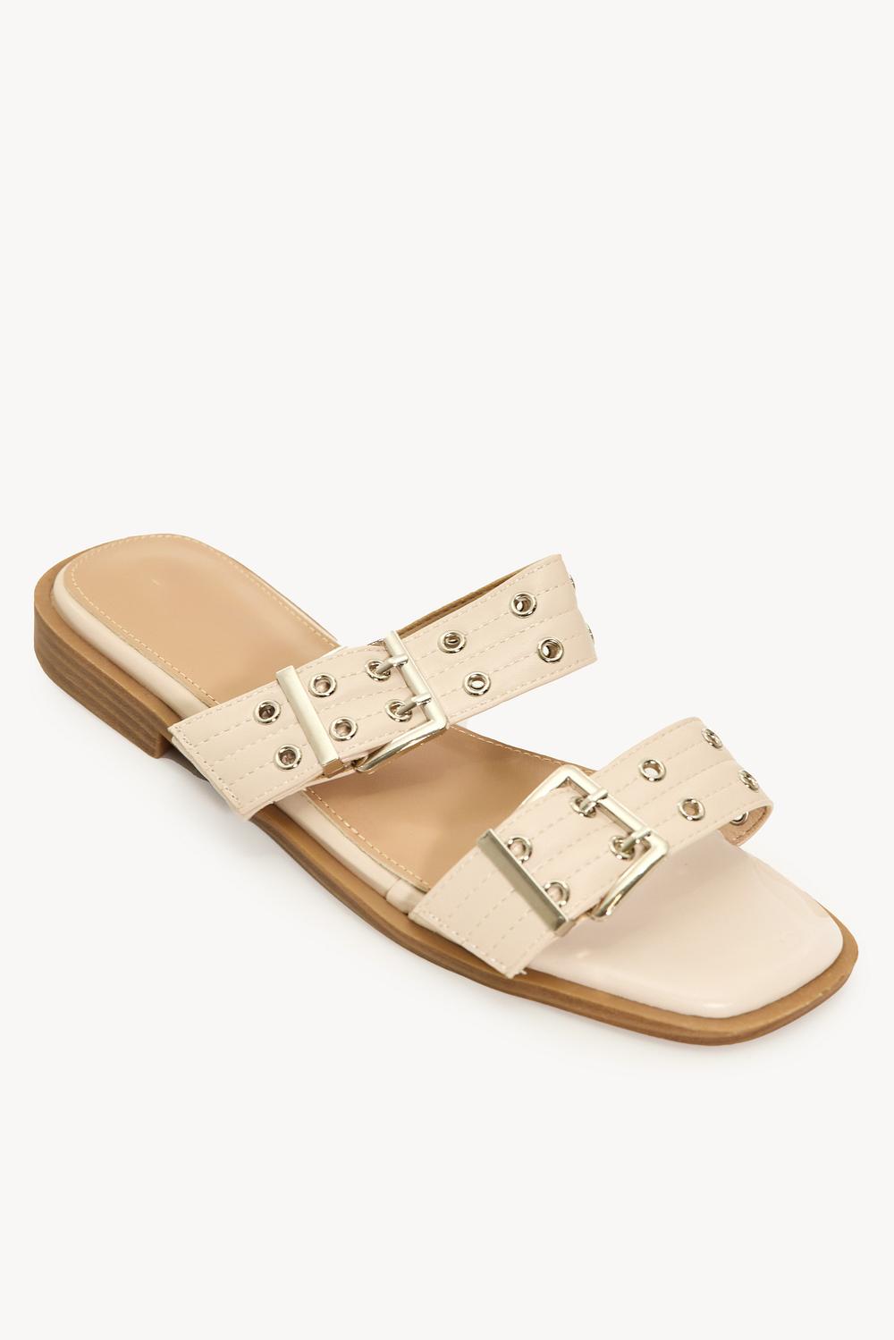 Witte slippers