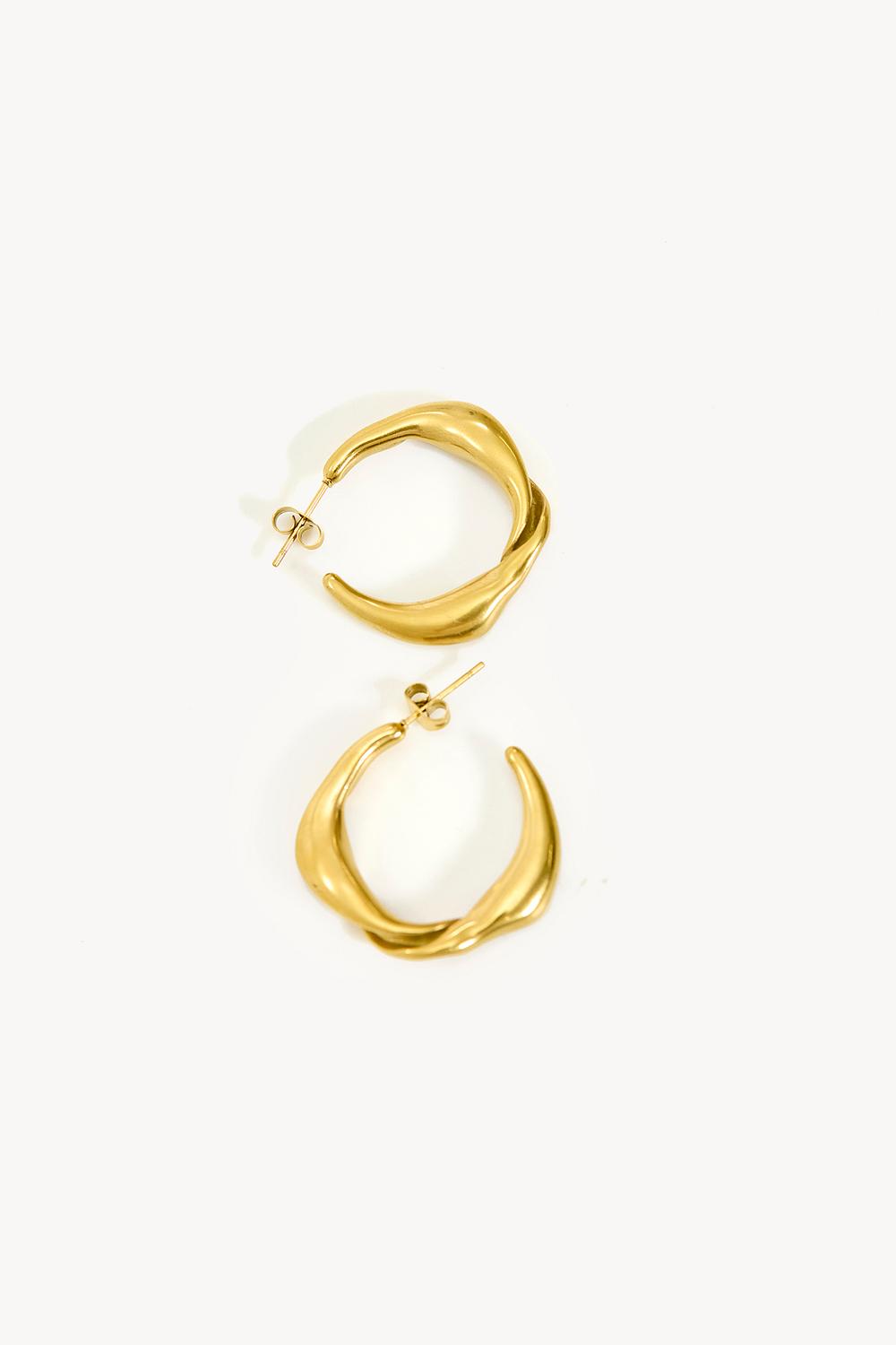 Gold earrings