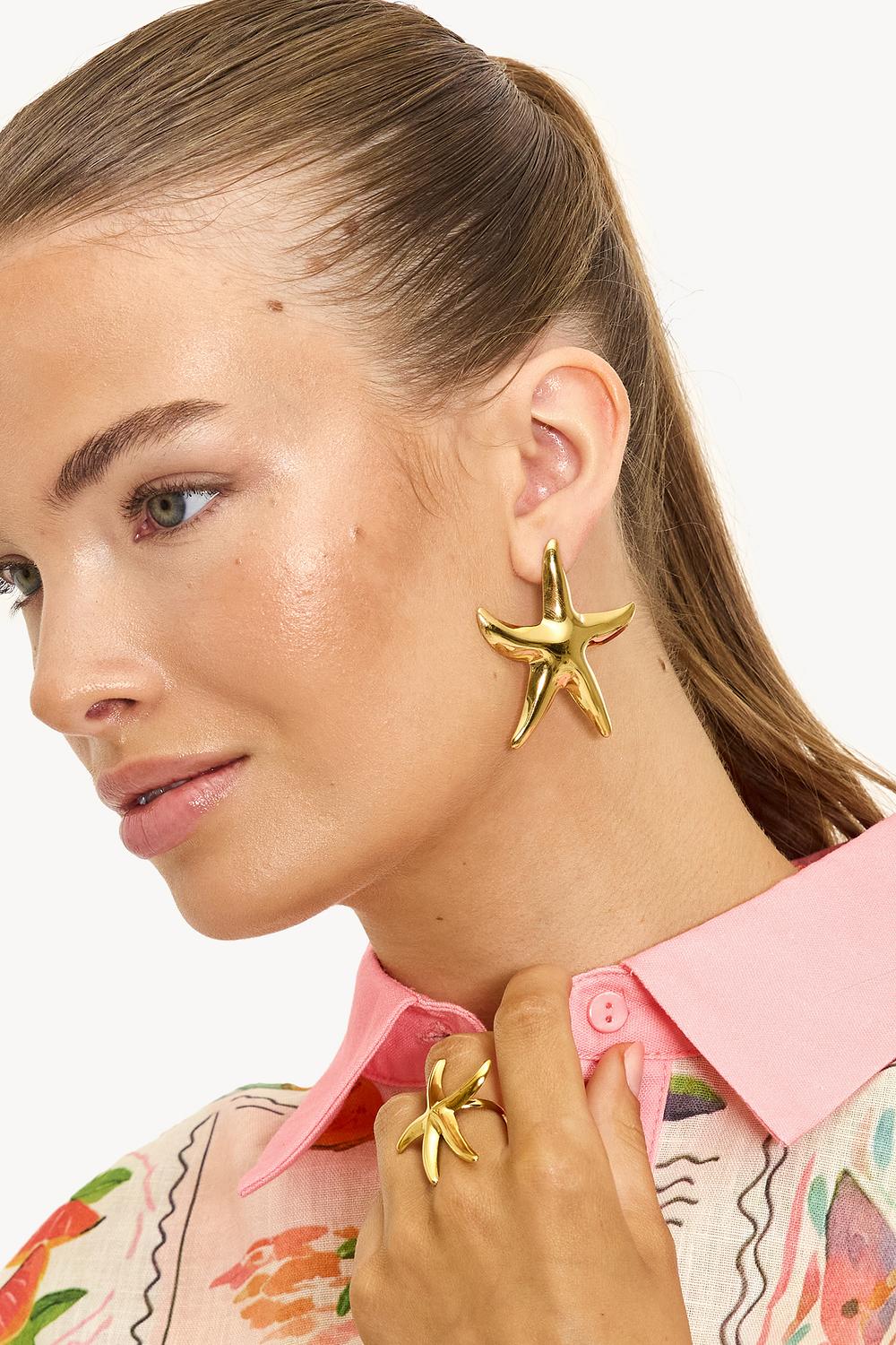 Boucles d'oreilles or