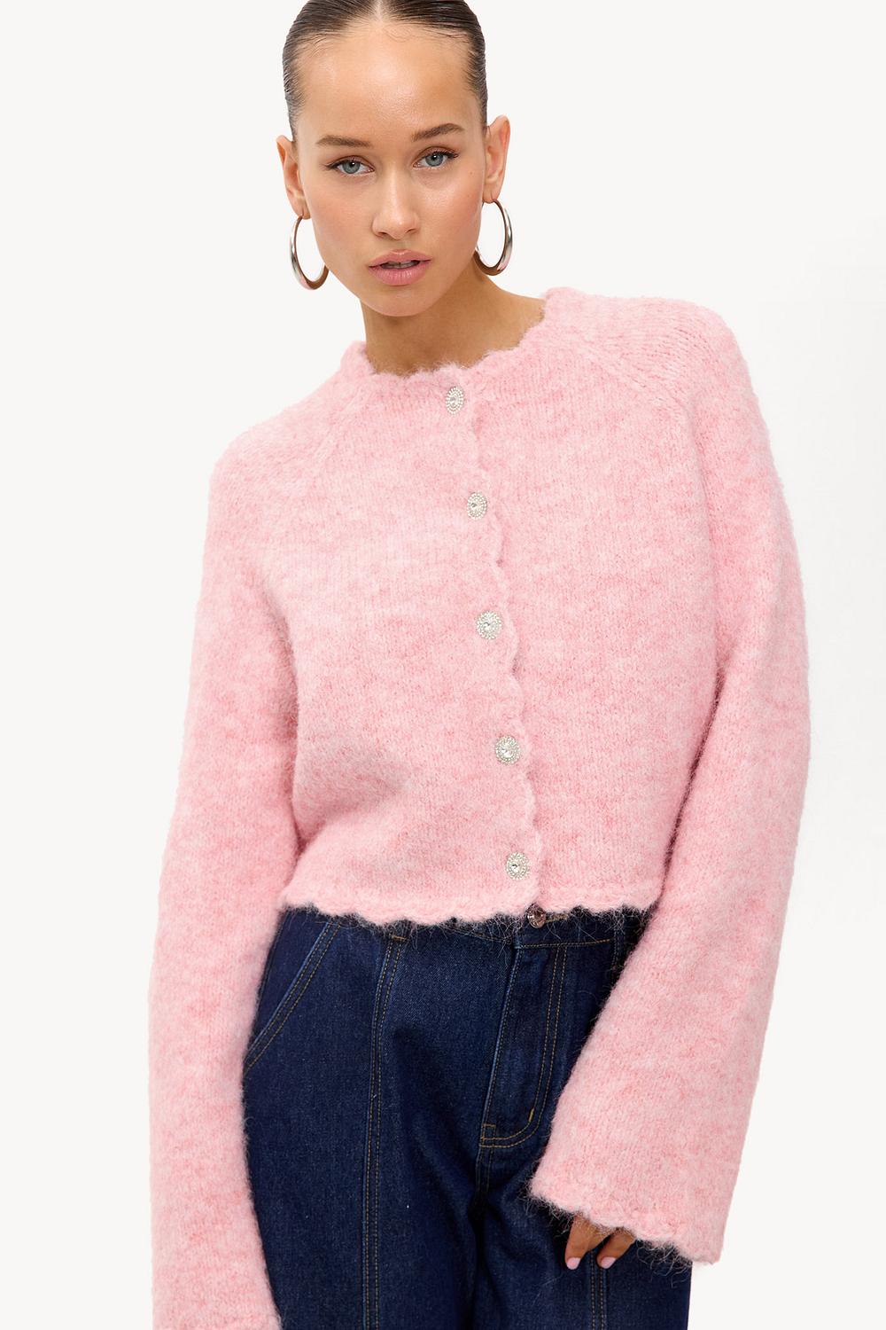 Pink cardigan