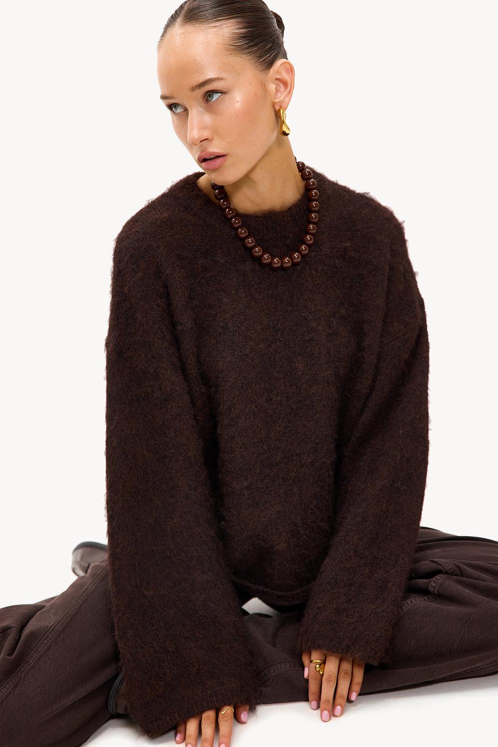 Dark brown sweater