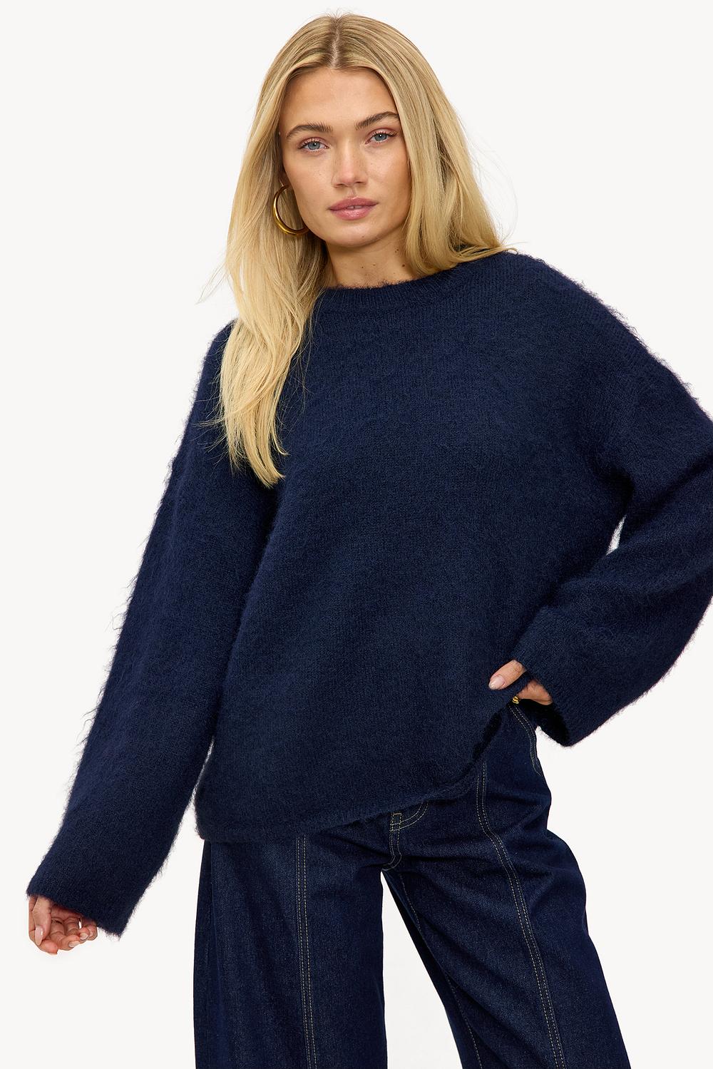 Dark blue sweater
