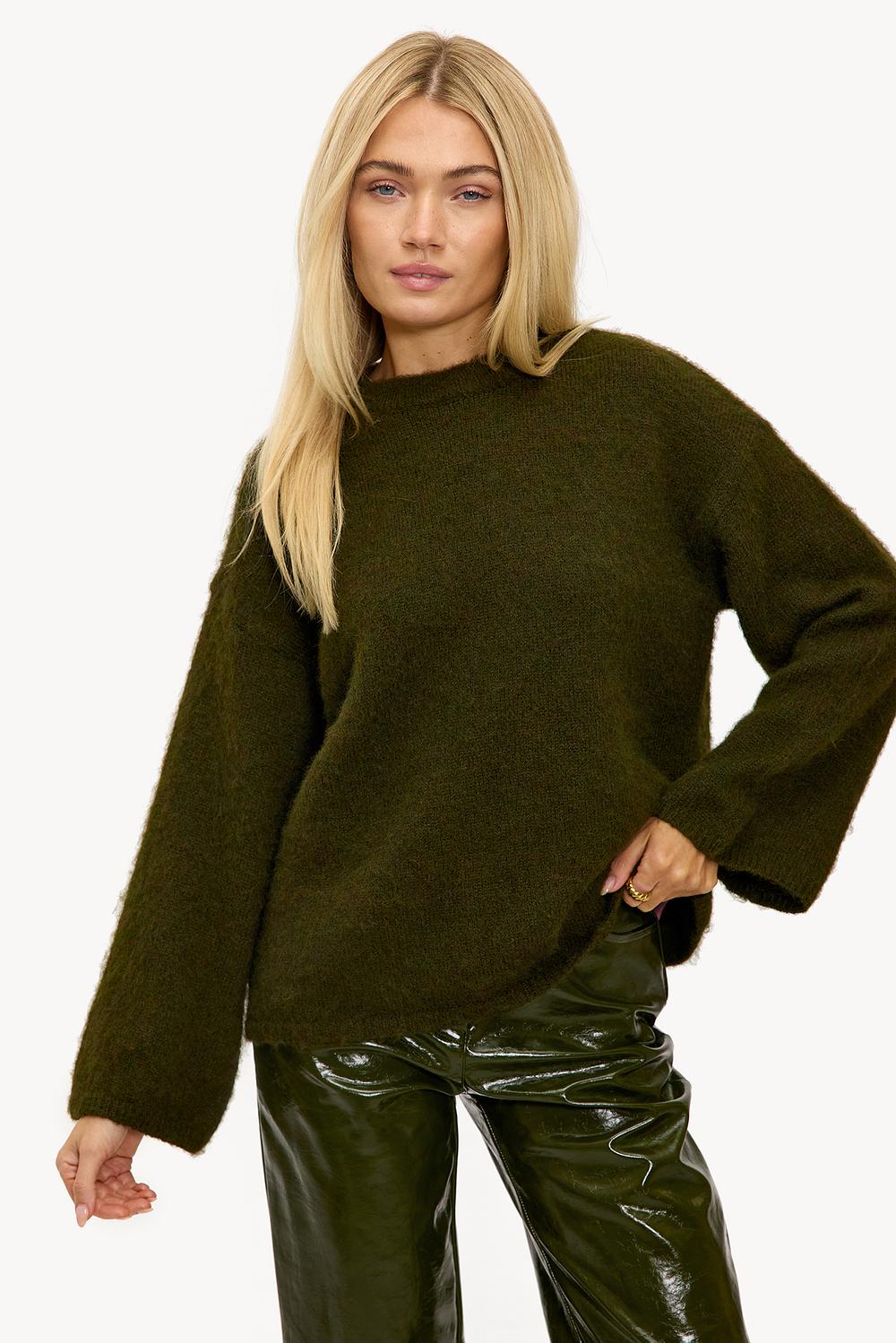 Dark green sweater