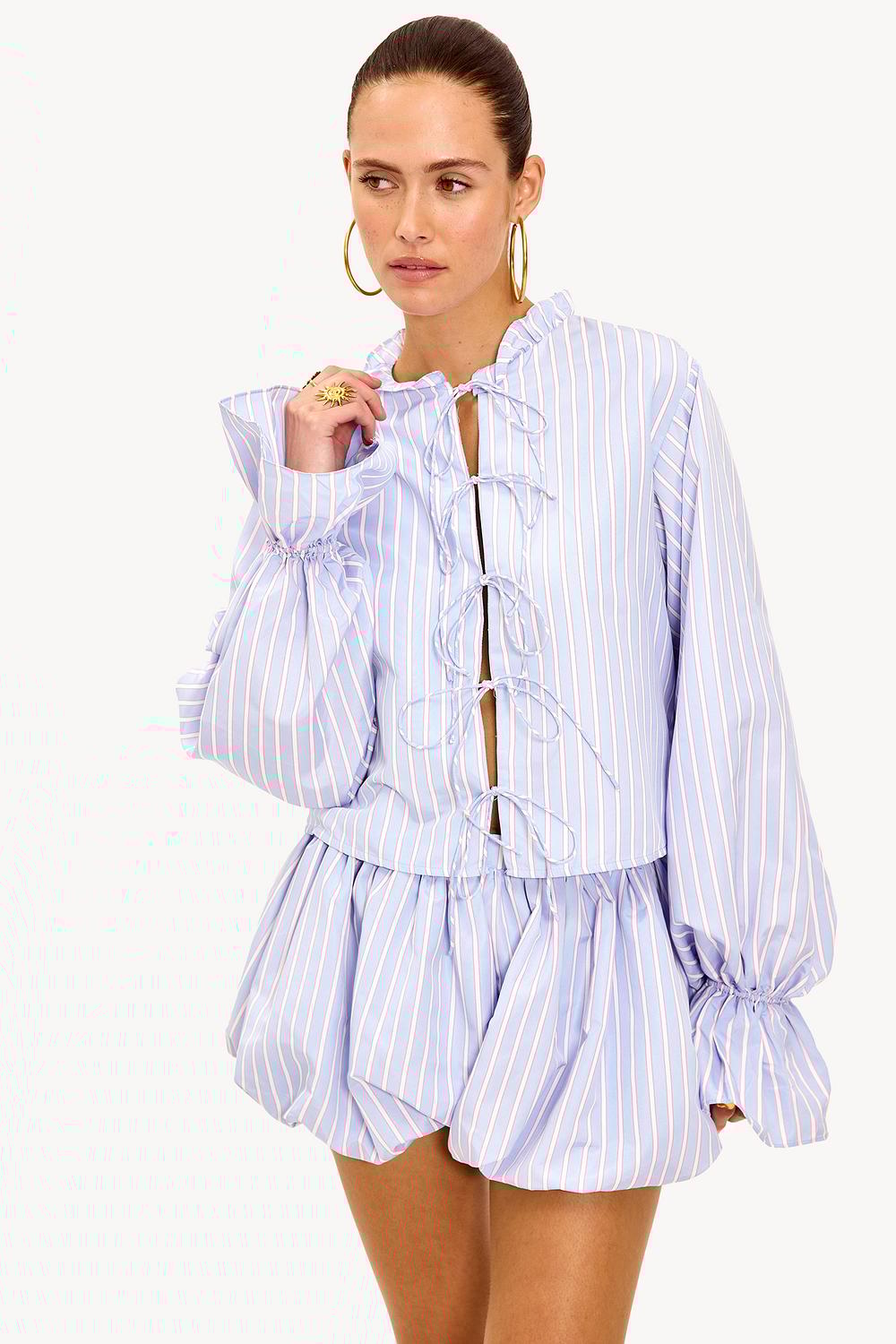 Short bleu clair