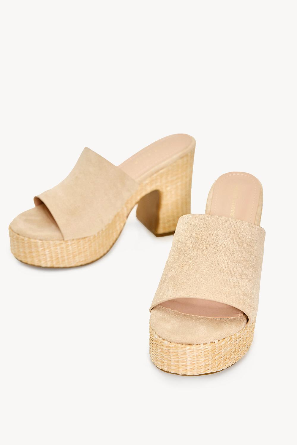 Beige sandals